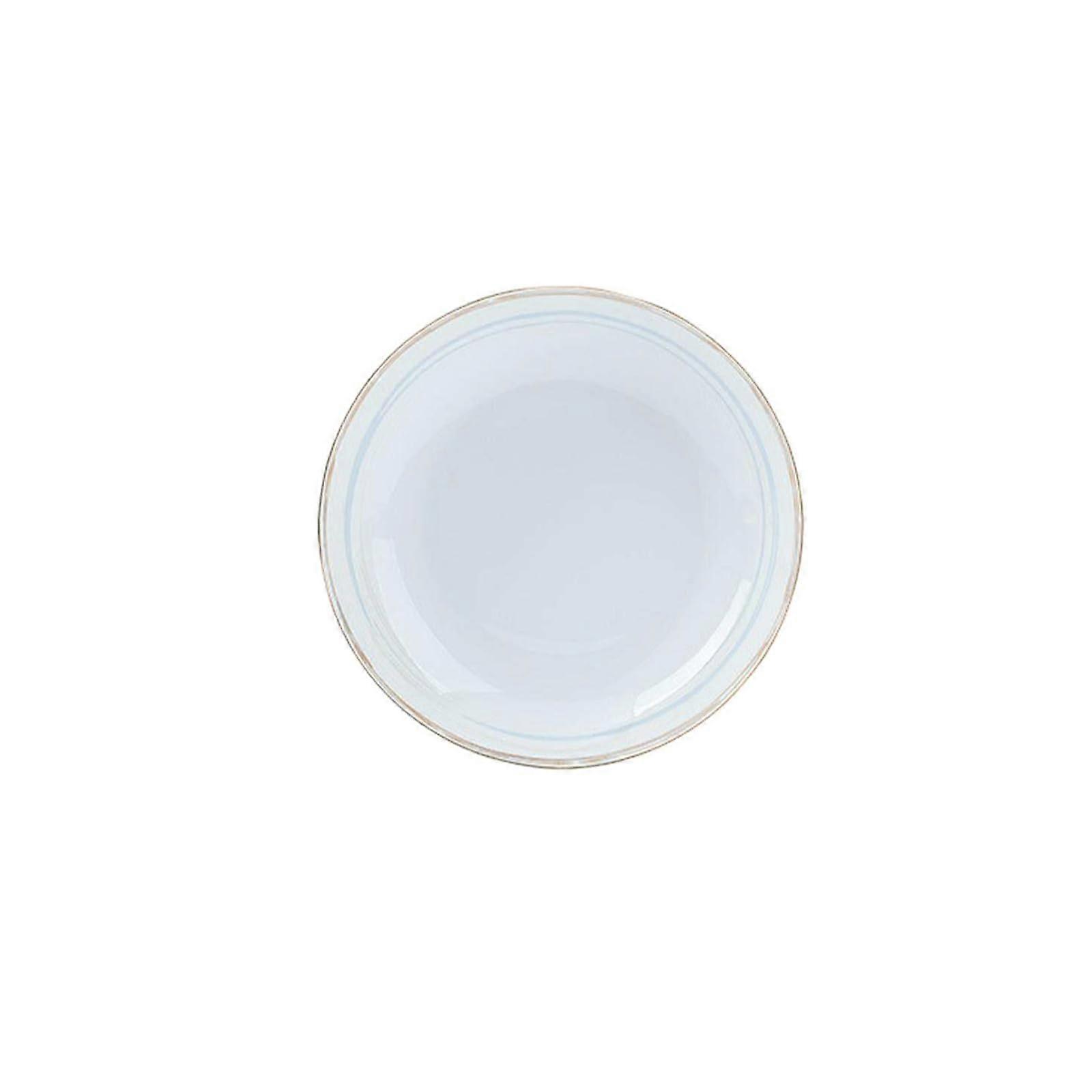 8 Inch Deep Ceramic Dinner Plate Bone China Dish Microwave Dishwasher Safe Scratch Resistant