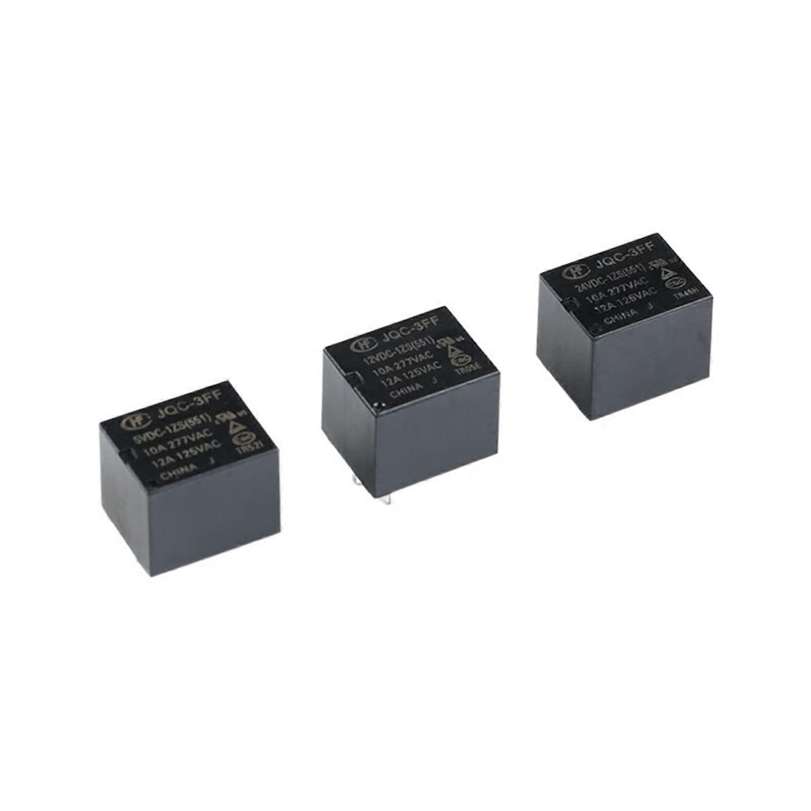 5Pcs DC Power Relay 5V 12V 24V 10A DIP5  Current Wide Voltage Range