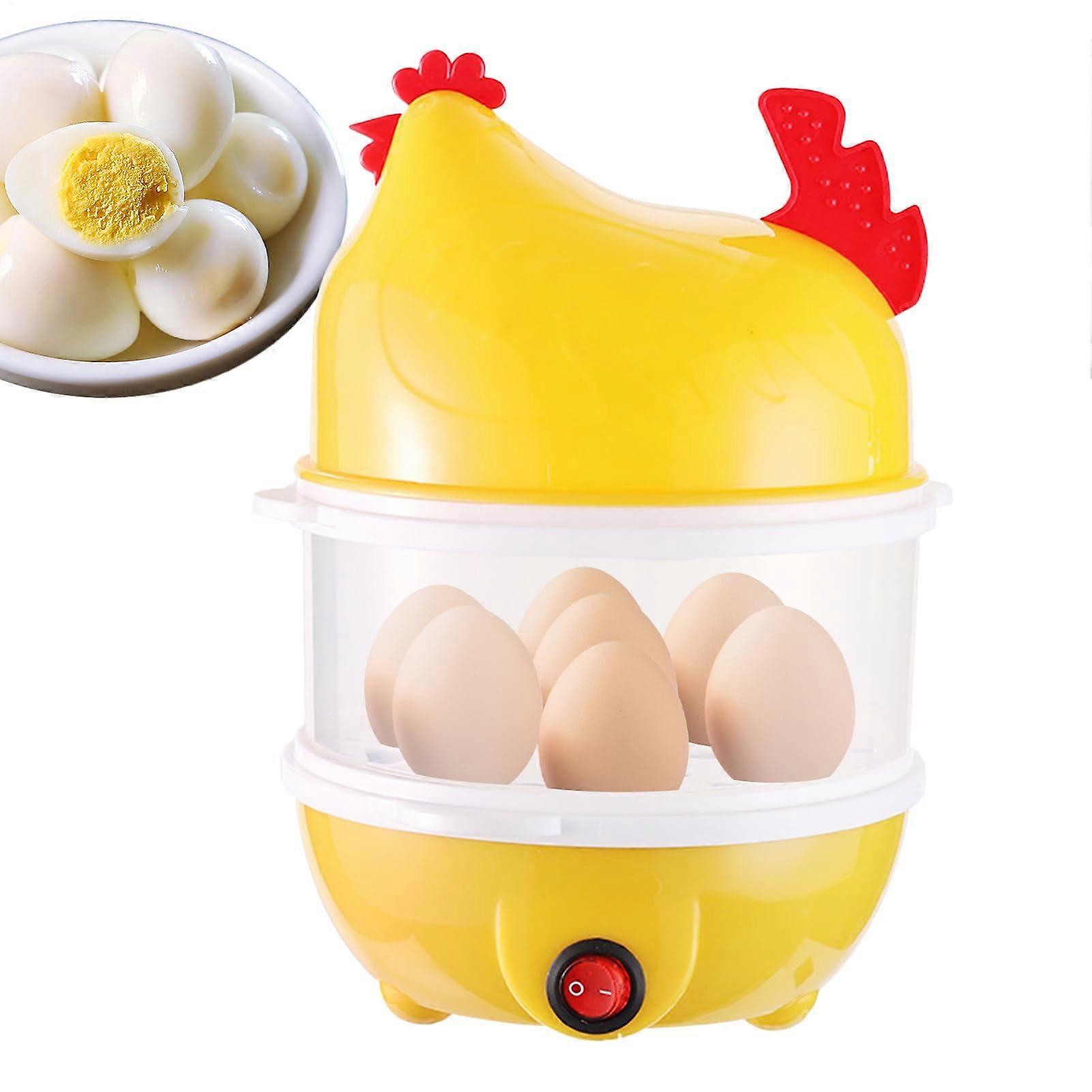 Electric Egg Cooker with DoubleLayer Capacity, Fast Steam, Automatic ShutOff for Breakfast