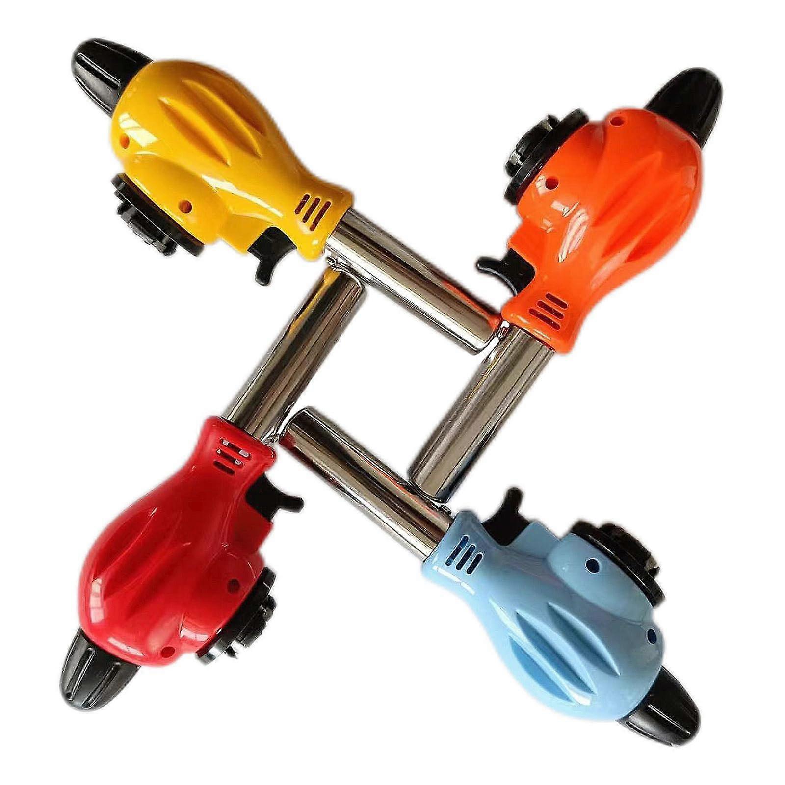 Butane Torch with Adjustable Flame Control, Windproof Refillable Blow Torch for Cooking, BBQ, Baking