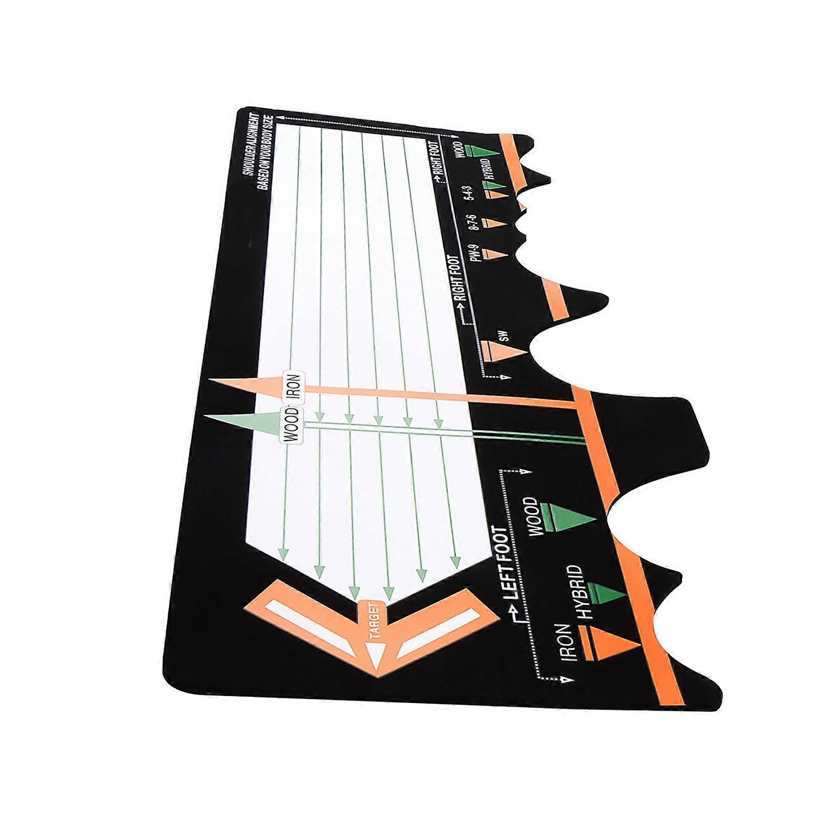 Golf Swing Trainer with Swing Position Guide, Durable NonSlip Golf Practice Mat for Beginners