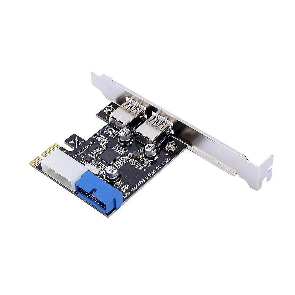 PCIe USB 3.0 Expansion Card with Front 19Pin Connector, MultiSlot Support for Windows XP/7/8/10