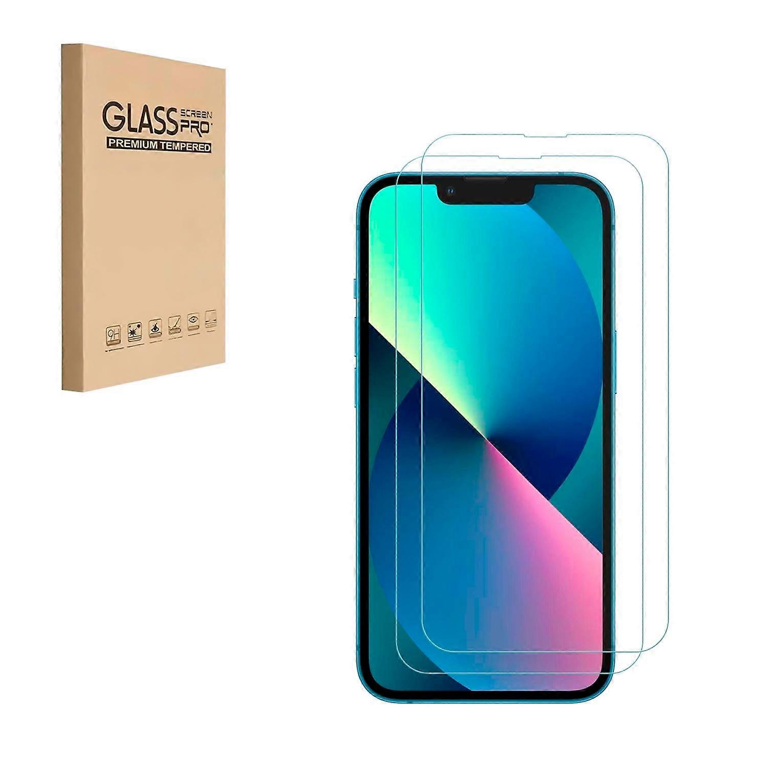 Screen Protector for iPhone 13 mini 9H Tempered Glass 2 Pack HD Clear Bubble  Scratch Resistant