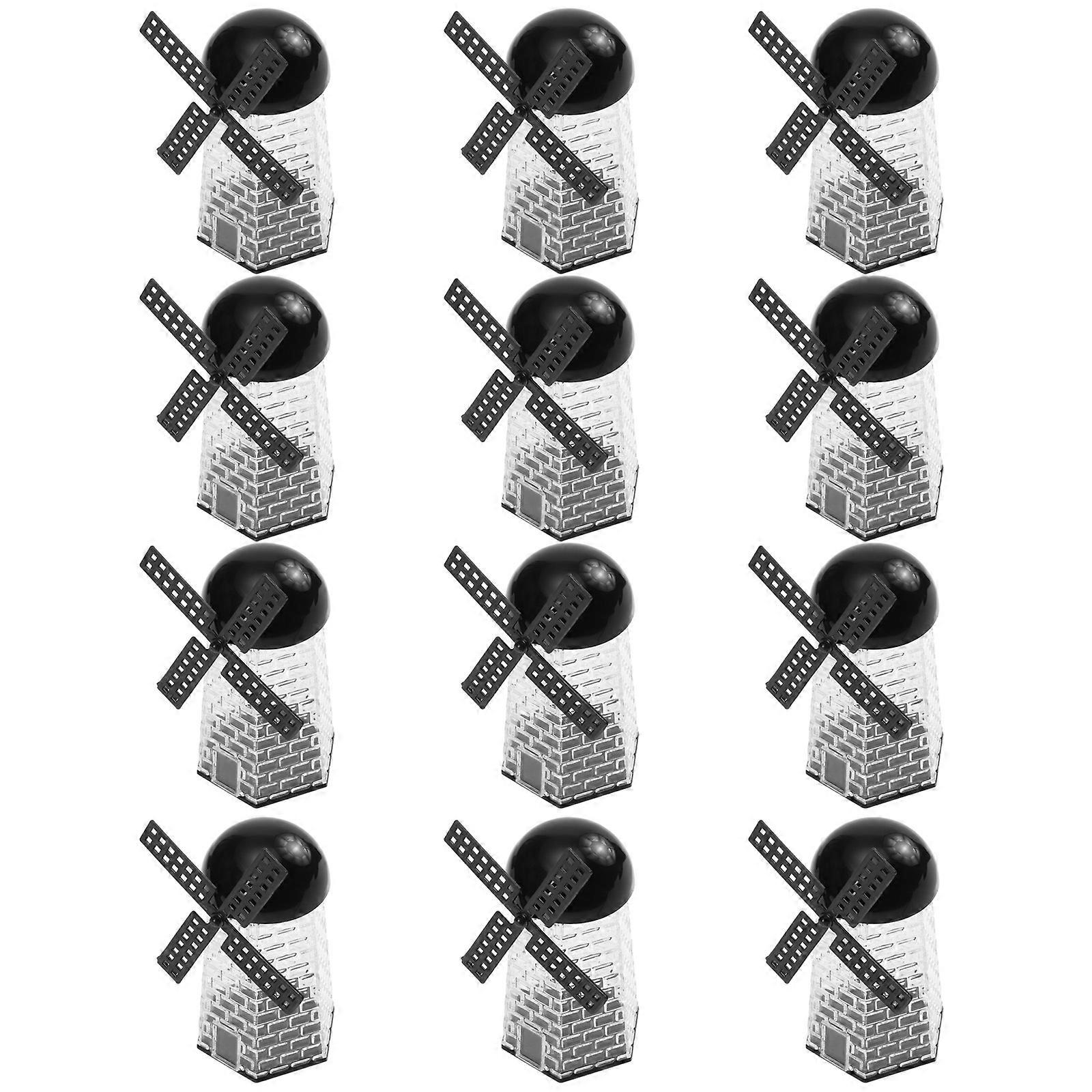 Party Favor Candy Box General Users Gift Packaging Black 12Pcs