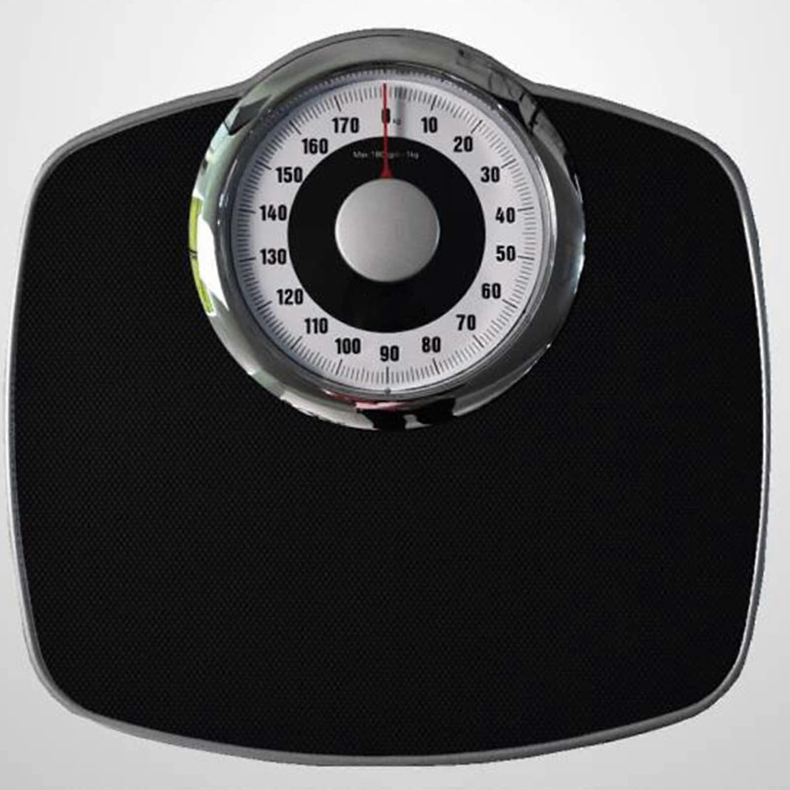 Mechanical Bathroom Scale with Extra Large Dial, AntiSkid Surface, Battery for Home Gym