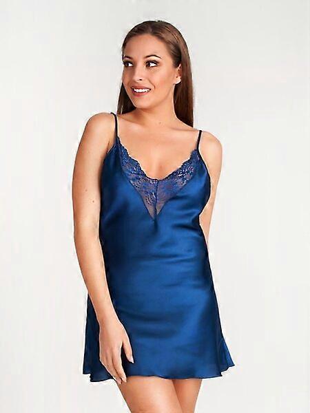 Dampyjamas, 95 % polyester + 5 % spandex, blå, vardagspyjamas