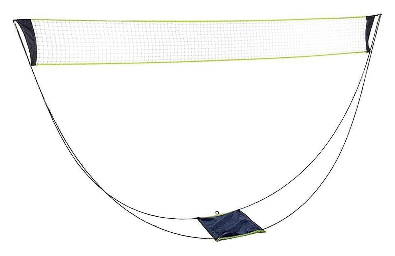 Badminton Net with Adjustable Height for Indoor Outdoor Volleyball Tennis, Foldable Frame Easy Setup