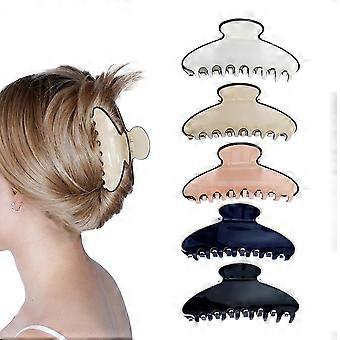 Set van 5 grote haarklemmen voor dik en lang haar, stevige en elegante haaraccessoires voor vrouwen