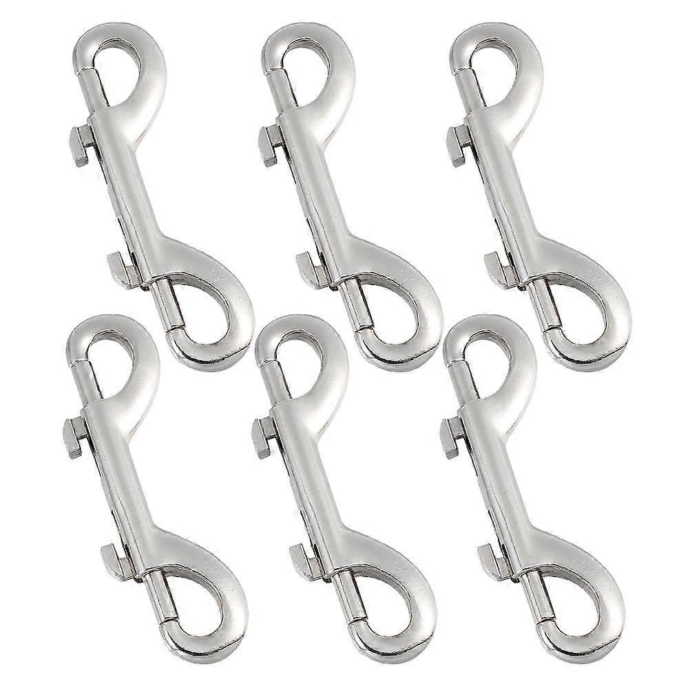 Versatile Heavy Duty Double Ended Snap Hooks For General Users Ropes And Dog Leashes 6Pcs