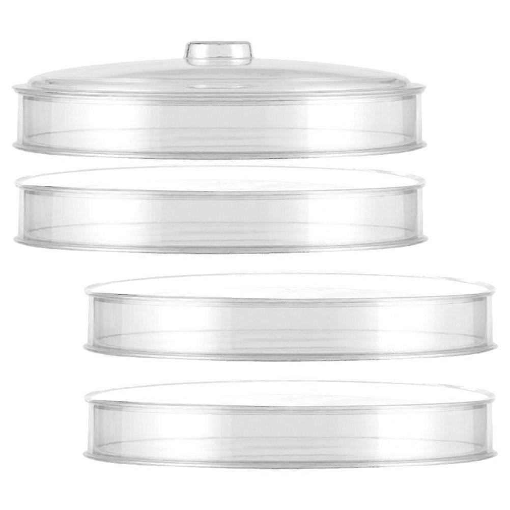 Tea Cake Storage Box Plastic Transparent for Storage Large Stackable Container