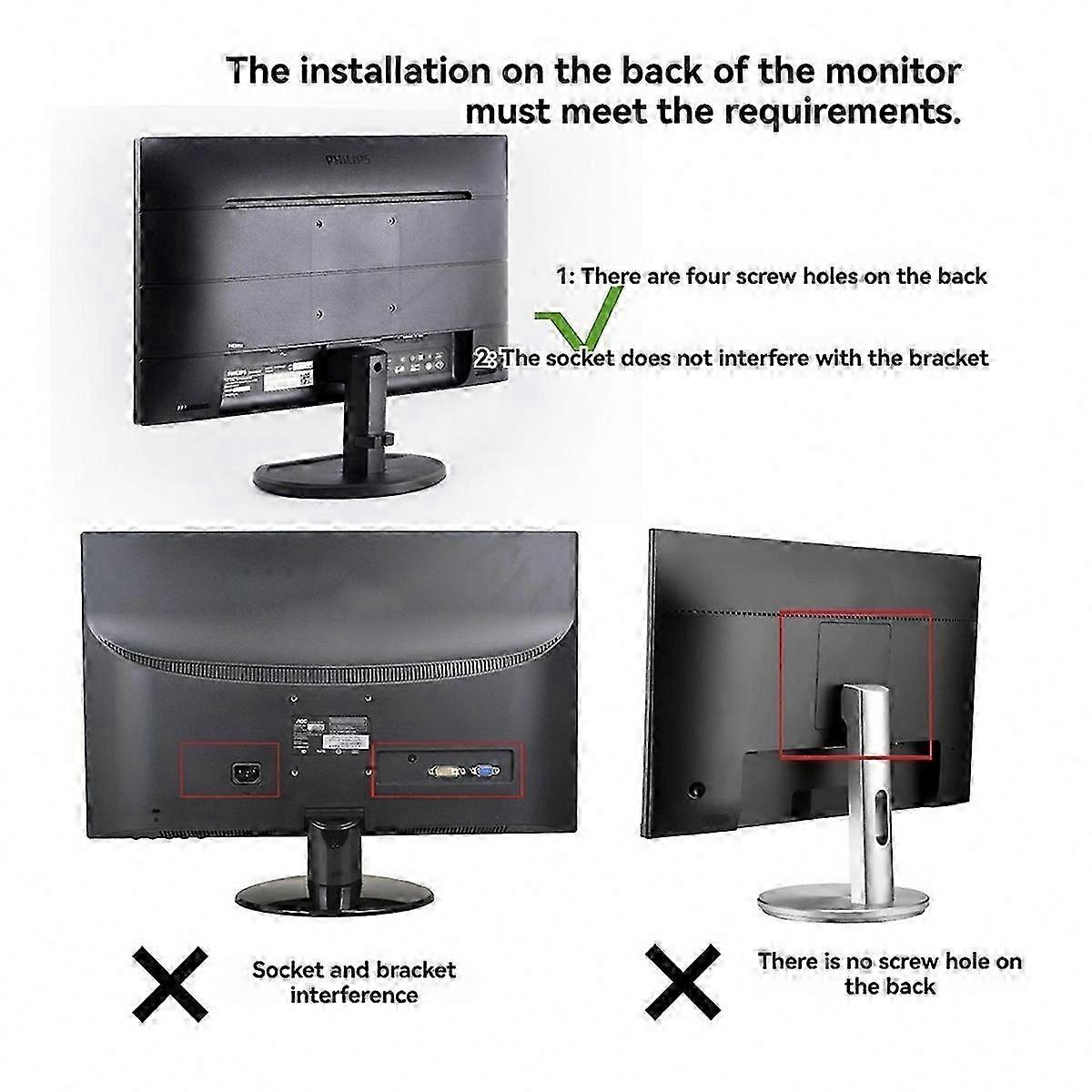 Adjustable Stand for Mini Desk Extension, Wall and Desktop Mounting Solution