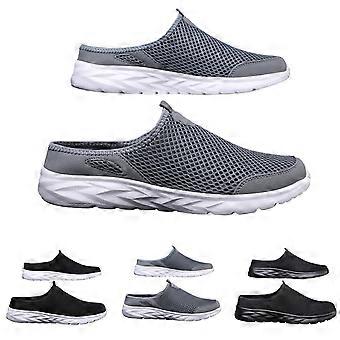 Orthopädische Clogs für Damen und Herren, leichte, atmungsaktive Gartenschuhe, rutschfeste EVA-Trekkingschuhe, Grau, Größe 7 (UK)
