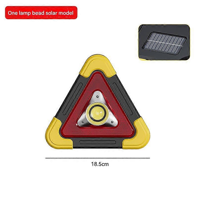 Triangular Car LED Emergency Warning Light Solar Multi - Functional Car Safety Sign