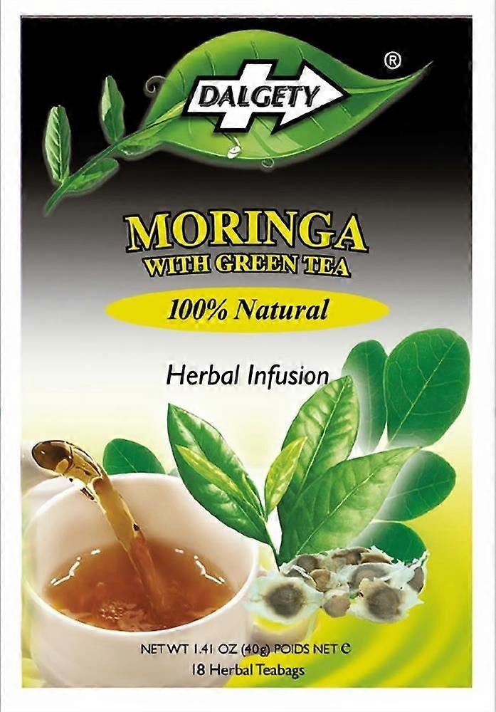 Dalgety Teas Moringa & Green Tea 18 Teabags - 2 Pack