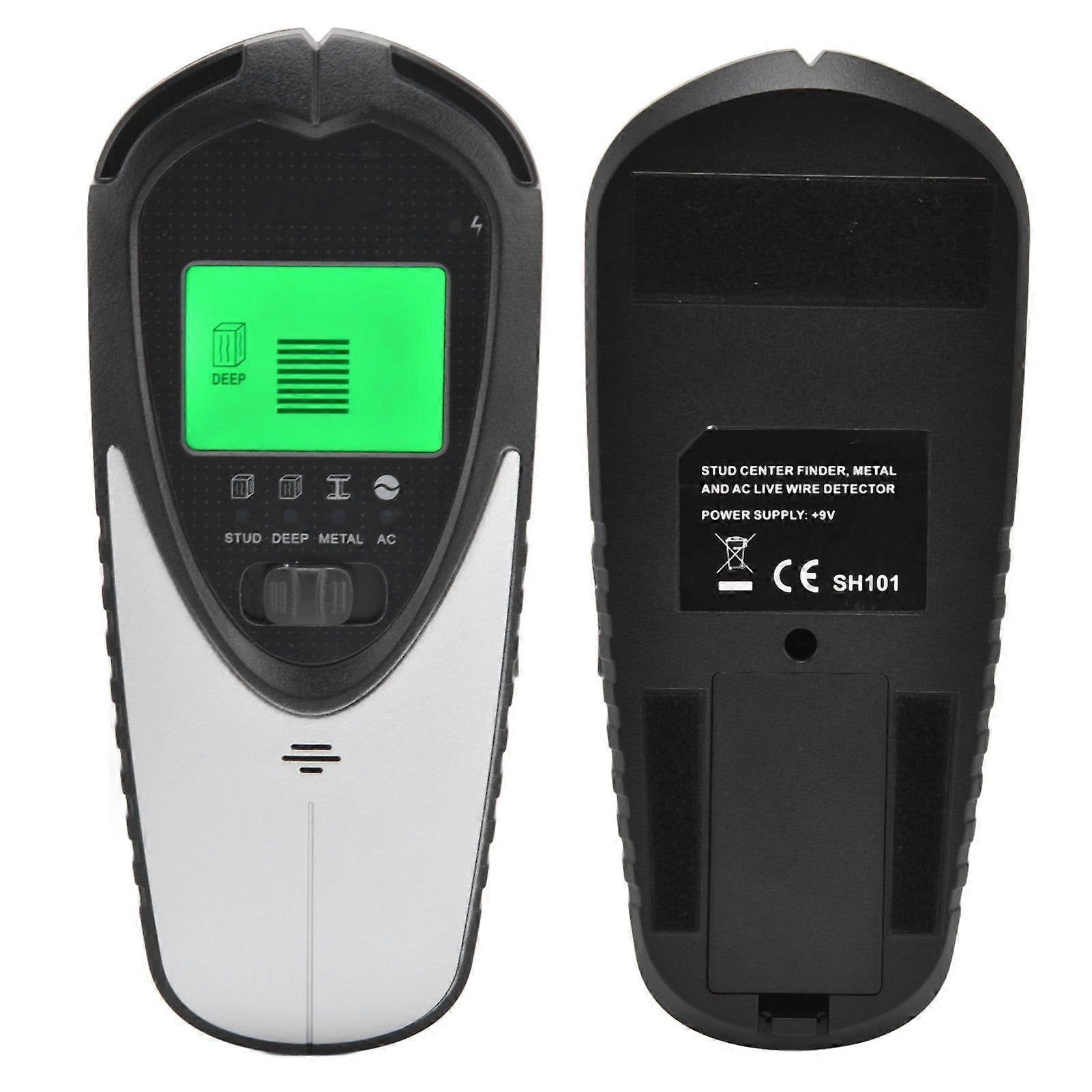 Wall Scanner 4 in 1 Function Automatic Calibration Sensor Technology LCD Display Screen Wall Stud FinderSilver