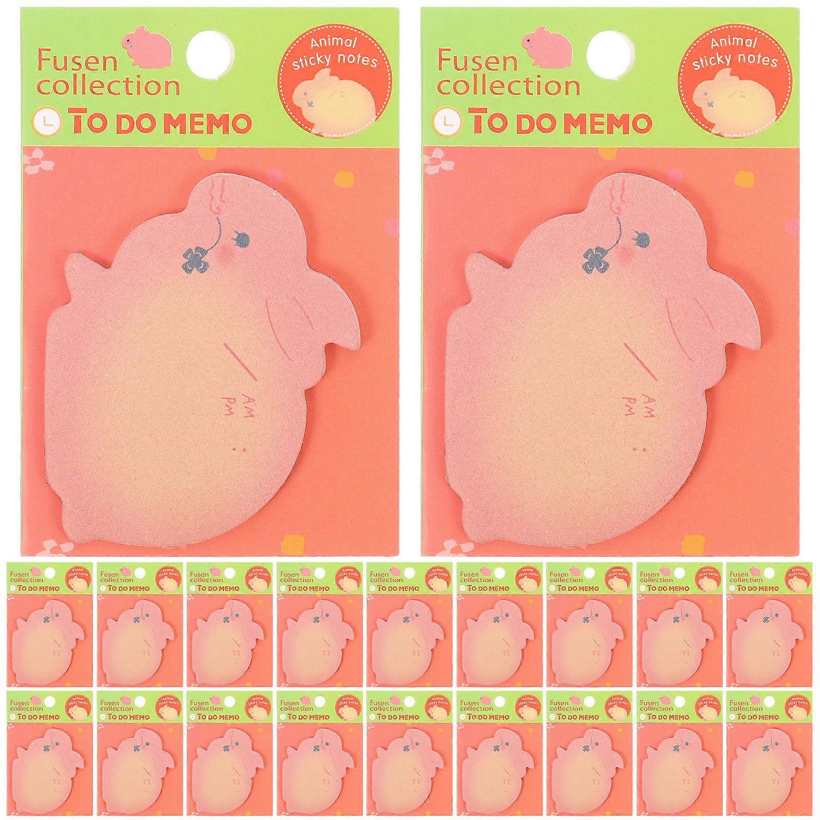 Memo Pads Cartoon Rabbit Note Stickers for Writing Use 40Pcs Multi-Function Pads