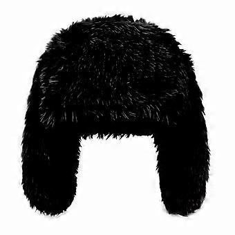 Pluche wintermuts met konijnenoortjes voor fotografie, warme en comfortabele oorbescherming bij koud weer.