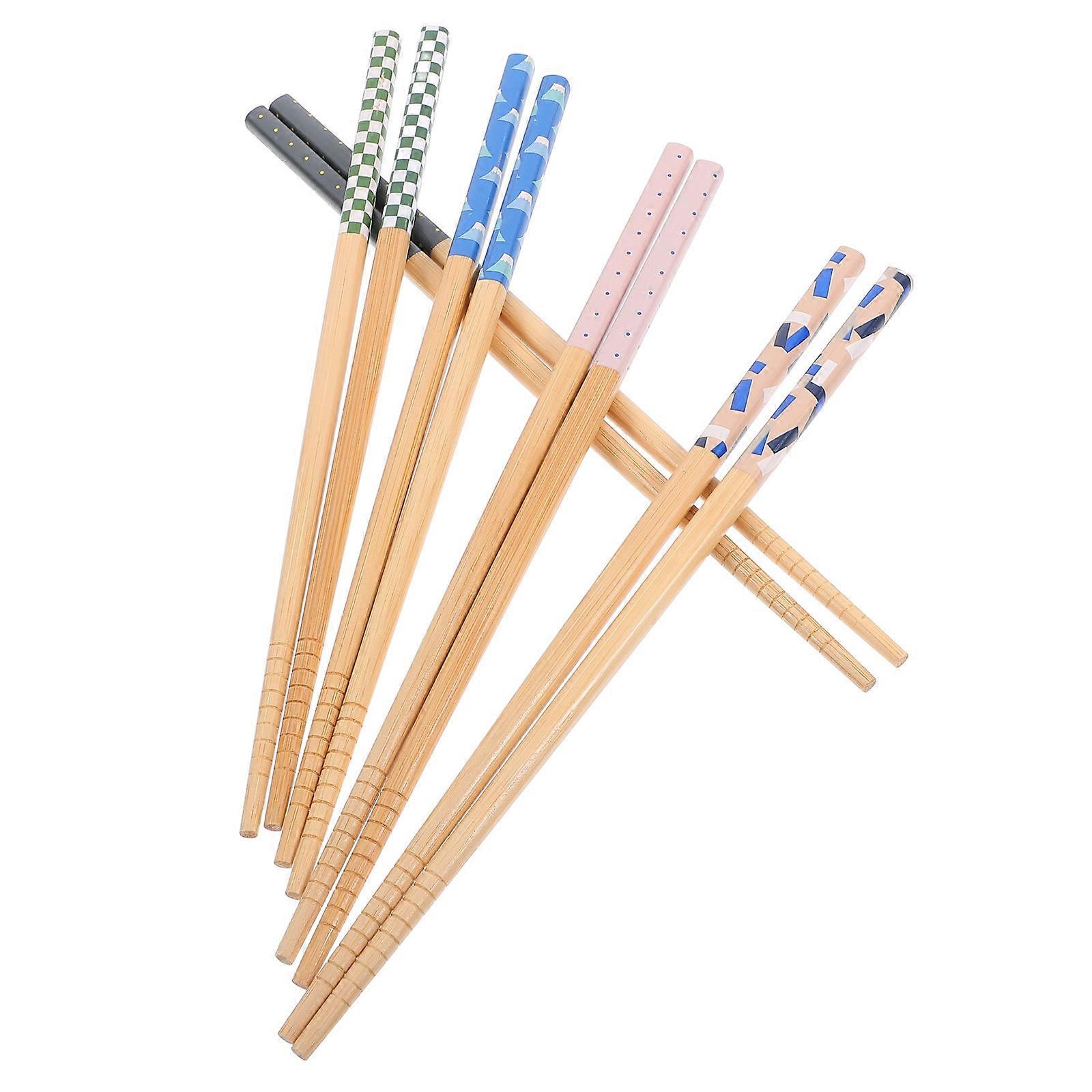 Multi-Color Multi-Function Dinner Chopsticks 5Pairs Pack