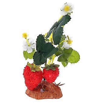Reptilien-Terrarium-Pflanze, künstliche Pflanze für 3-teiliges Reptilien-Habitat-Dekor