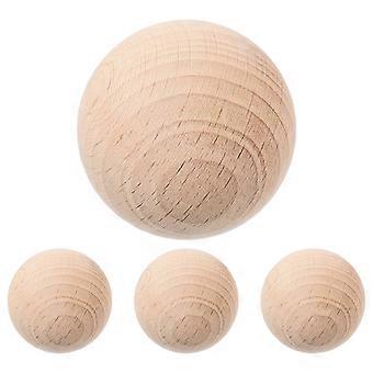 4Pcs Holz Bälle Gras Rollende Bälle Outdoor Sport Bälle Holz Boccia Bälle Boccia Spiel Liefert