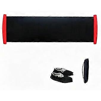 Slide Board Slider Slide Board Pattinaggio di velocità Pattinaggio Training Board con tappo terminale Tappetino scorrevole per pattinaggio su ghiaccio a breve distanza Hockey su ghiaccio Allenamento Blac