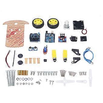 Smart Robot Car Chassis Kit DIY Programmable Development Board 2WD Ultrasonic with Motor MCU