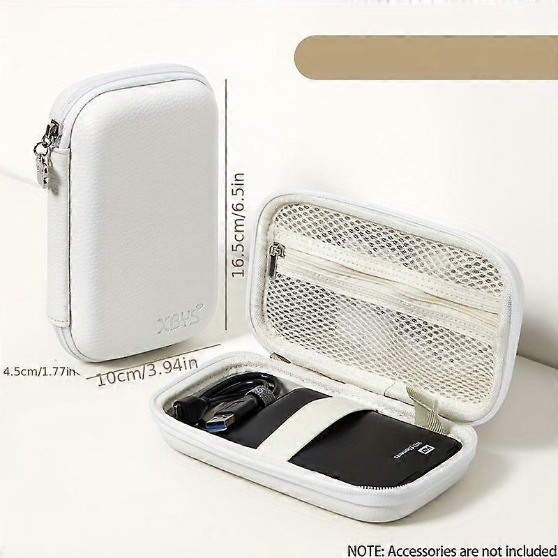 Hard Disk Storage Bag Hard Shell PU Surface Multifunctional Digital Storage Box