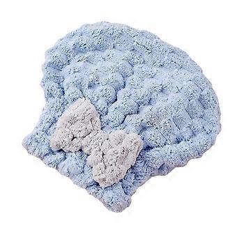 Hurtigtørkende hårhåndkle, superabsorberende, anti-frizz, prinsessestil med sløyfe og elastisk linning, for bad og etter dusj, 1 pakke