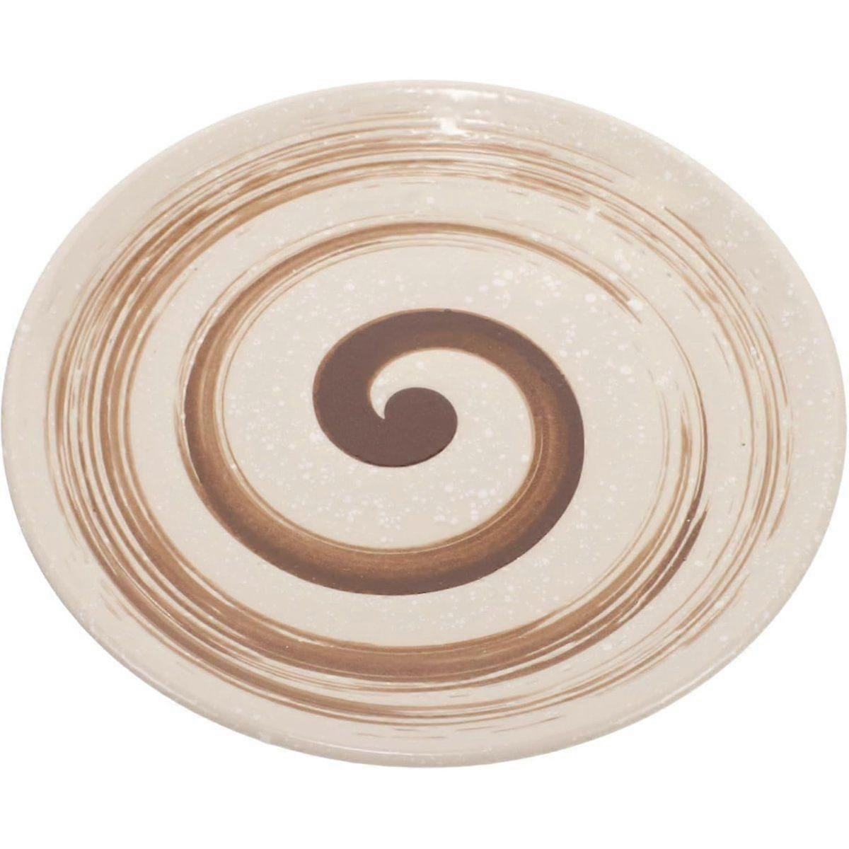 Serving Plate Spiral Pattern Dessert Fruit Cake Dish Multi- Decor