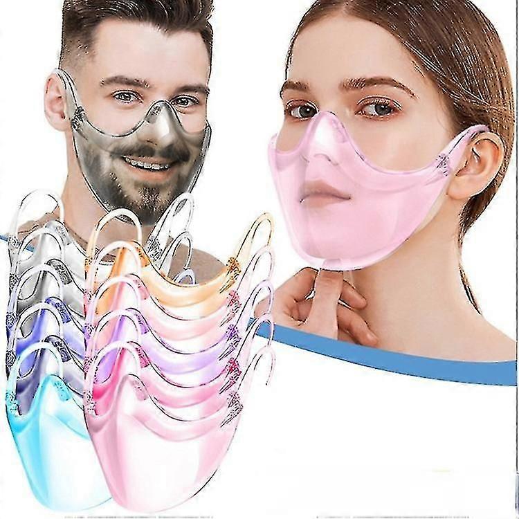 Clear Half Face Mask Shield Protective Transparent Reusable