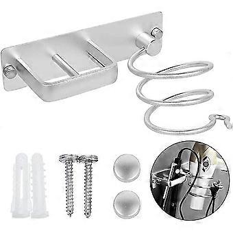 Haartrockner Halter, Haarglätter Wandmontiert Aluminium Haartrockner Halter Stand, mit Kabel ordentlich zum Aufbewahren von Fön, Glätteisen, Haarbürsten