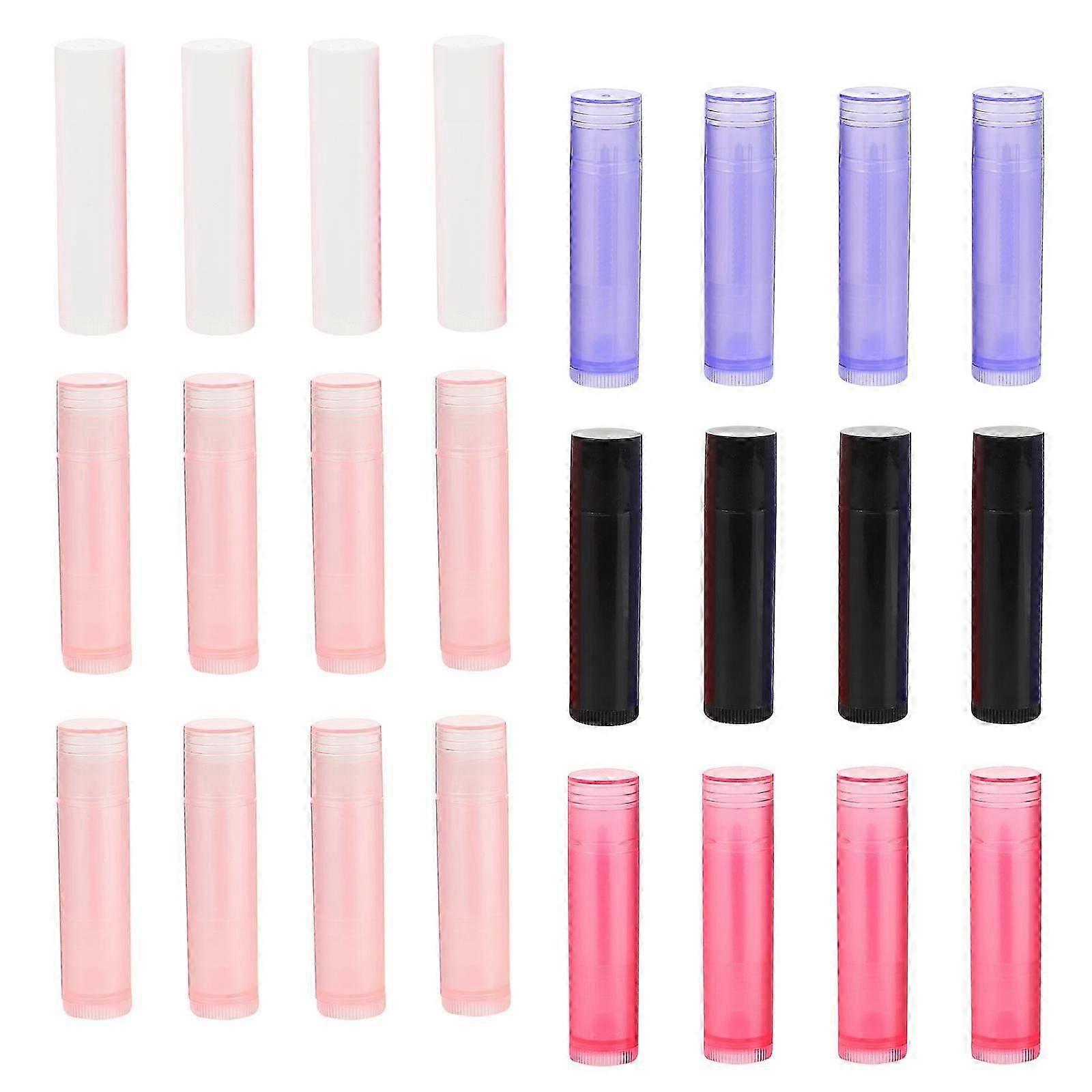 Reusable Empty Lip Balm Tubes | 50Pcs PP Portable Storage Tubes