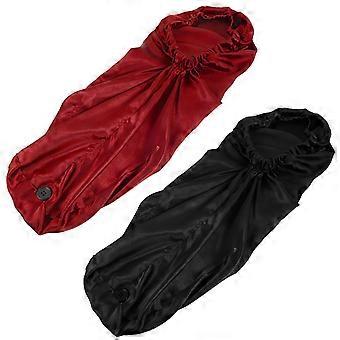 2Pcs Satin Long-cylinder Nightcaps with Buckle Beauty Hair Hats Shower Hats