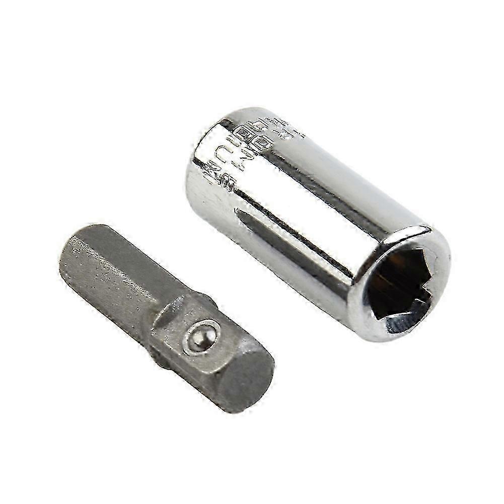 1/4Square DriveTo 1/4 Hex Shank Impact Socket+1/4 Drill Socket Adapter Impact Driver Quick Change Chucks Hand Socket Power Tool