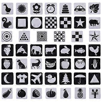 Baby Visual Cognitive Cards Visual Stimulation Cards for Kids Playing 1Set Bright Colors