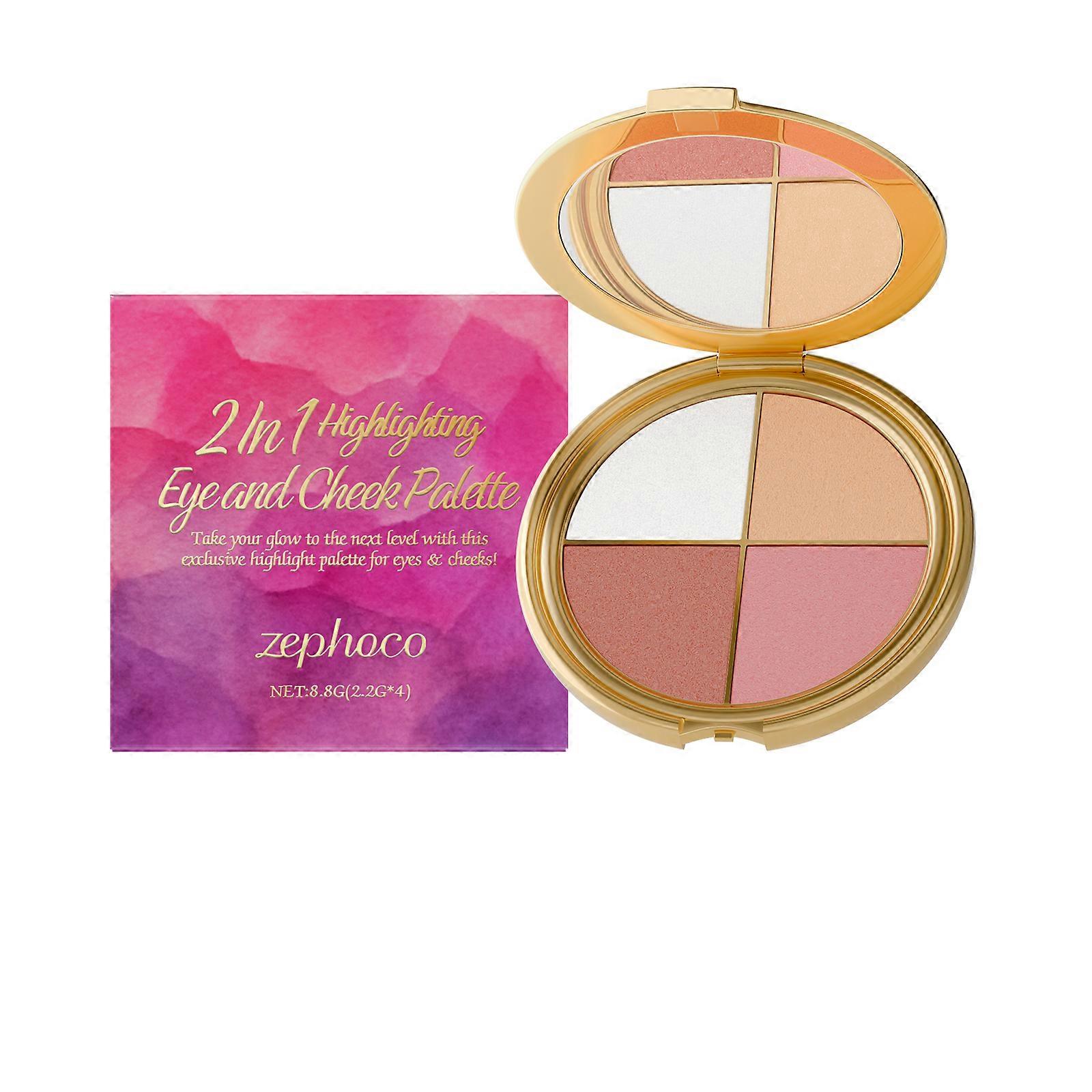 Highlighter eyeshadow blush palette