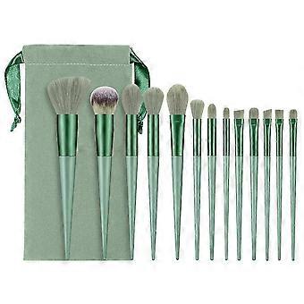 Professional 13-Piece Makeup Brush Set with Storage Bag - Soft Synthetic Hair Bristles Cosmetic Brushes Beauty Tools for Women Girls