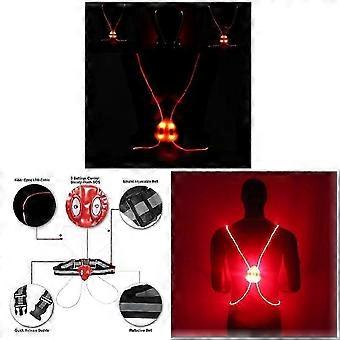 1pcs Light Up LED reflecterende vest veiligheidsgordel riem nacht hardlopen fietsen gloed