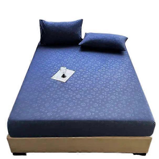 Washable Embossed Flannel Bedding 3 Piece Set, Elastic Fitted Sheet Pillowcase Combo