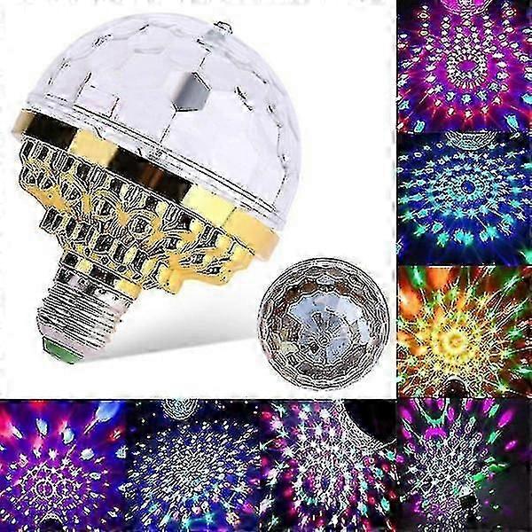 Led Disco Seven-colour Rotating Light Bulb