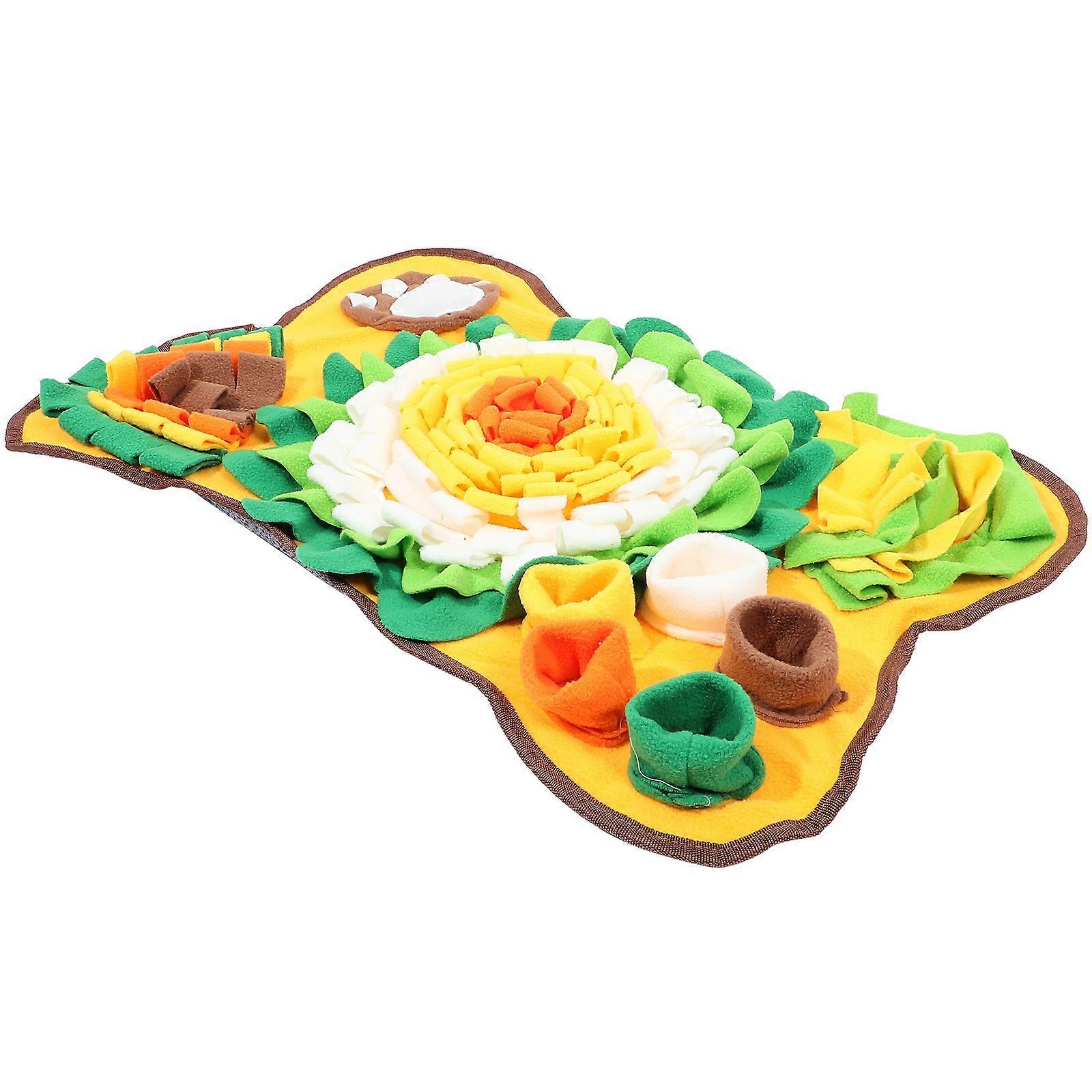 Dog Sniffing Pad Foraging Mat Bone-Shaped Interactive Game