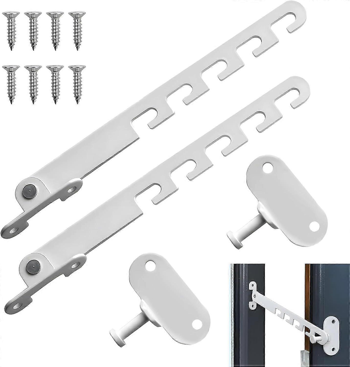 2 Pack Window Restrictor Locks, Adjustable Safety Guards for uPVC Windows