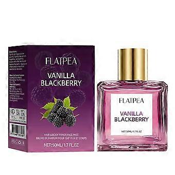 FLATPEA Vanilla Blackberry Hair & Body Fragrance Mist, Sweet Fruity Scent Spray for Hair & Skin, 50ml