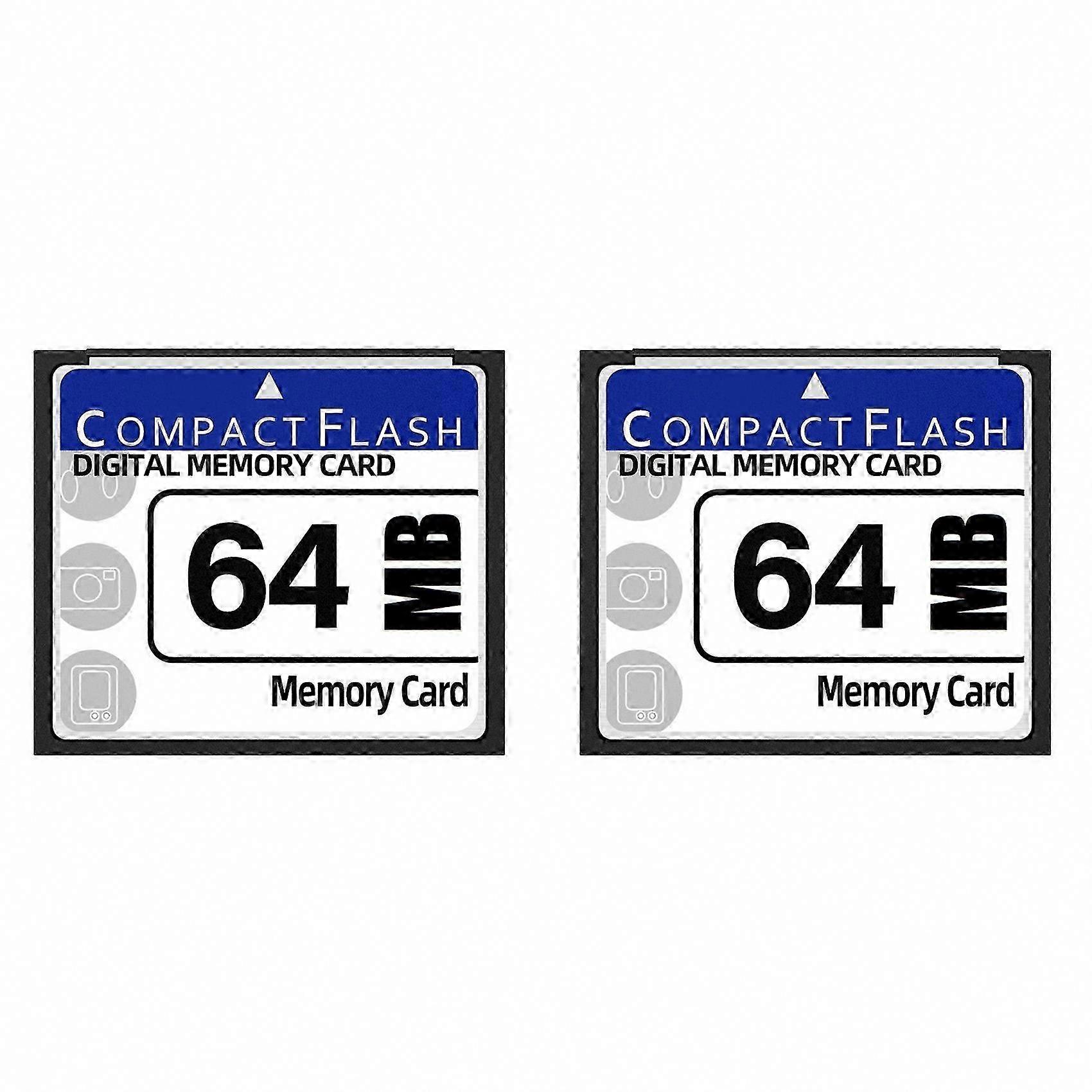 For Camera, Advertising Machine, Industrial Computer - 2X 64MB Compact Flash Memory Card