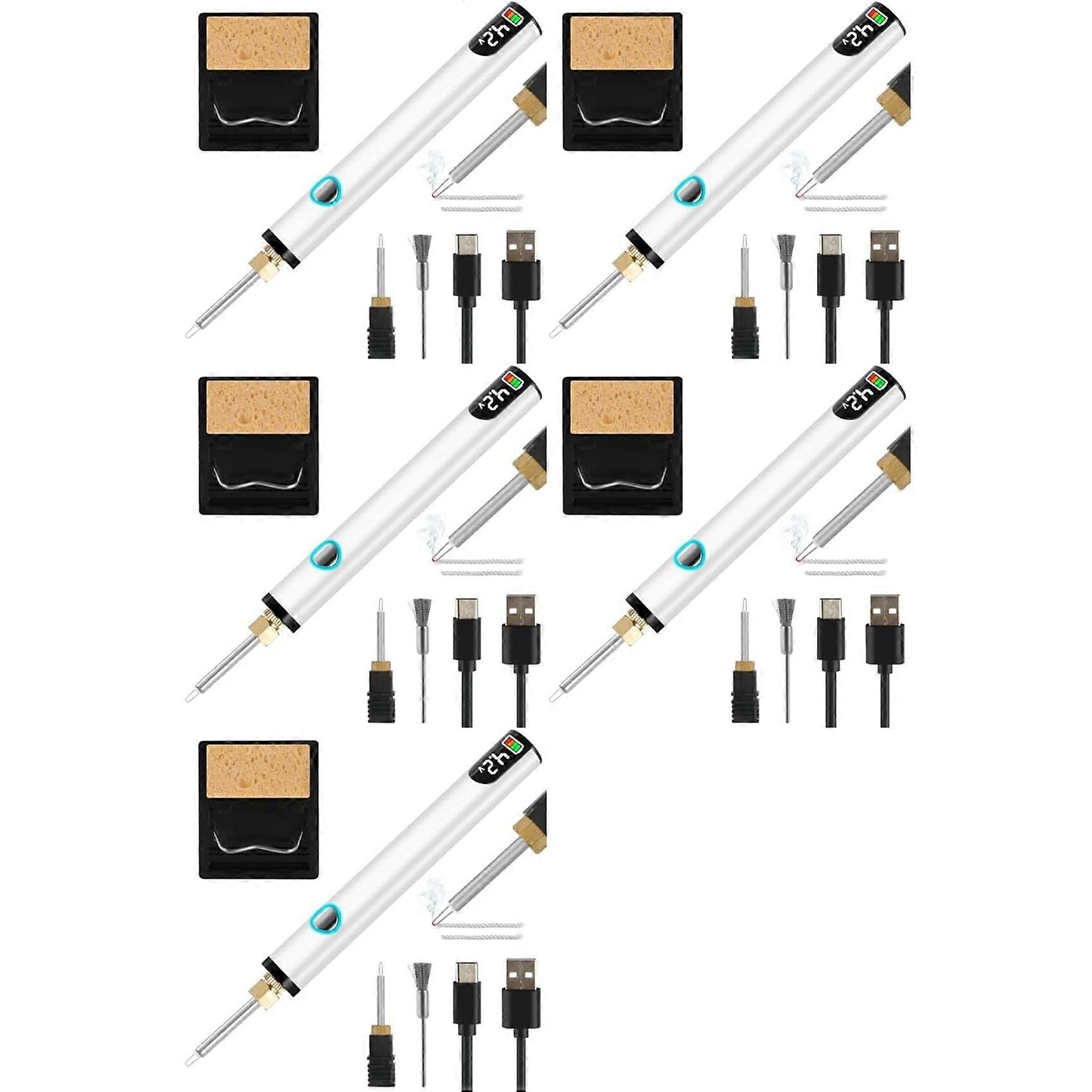 5X Rechargeable Thread Burner Kit for Jewelry Making,Digital Thread Zapper Tool,Leather Craft,Weaving & Stringing B