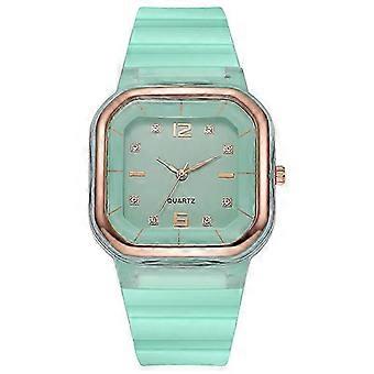 Quartz Couple Watches Square Dial Leather Strap Valentine's Day Girls Gift