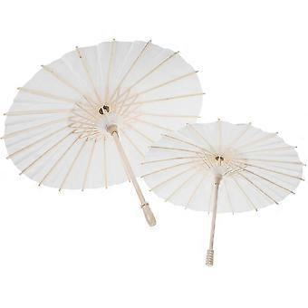 4 szt. Chiński styl papierowy parasol pusty DIY papierowy parasol przenośny scena kompatybilny z rekwizytem papierowego parasola