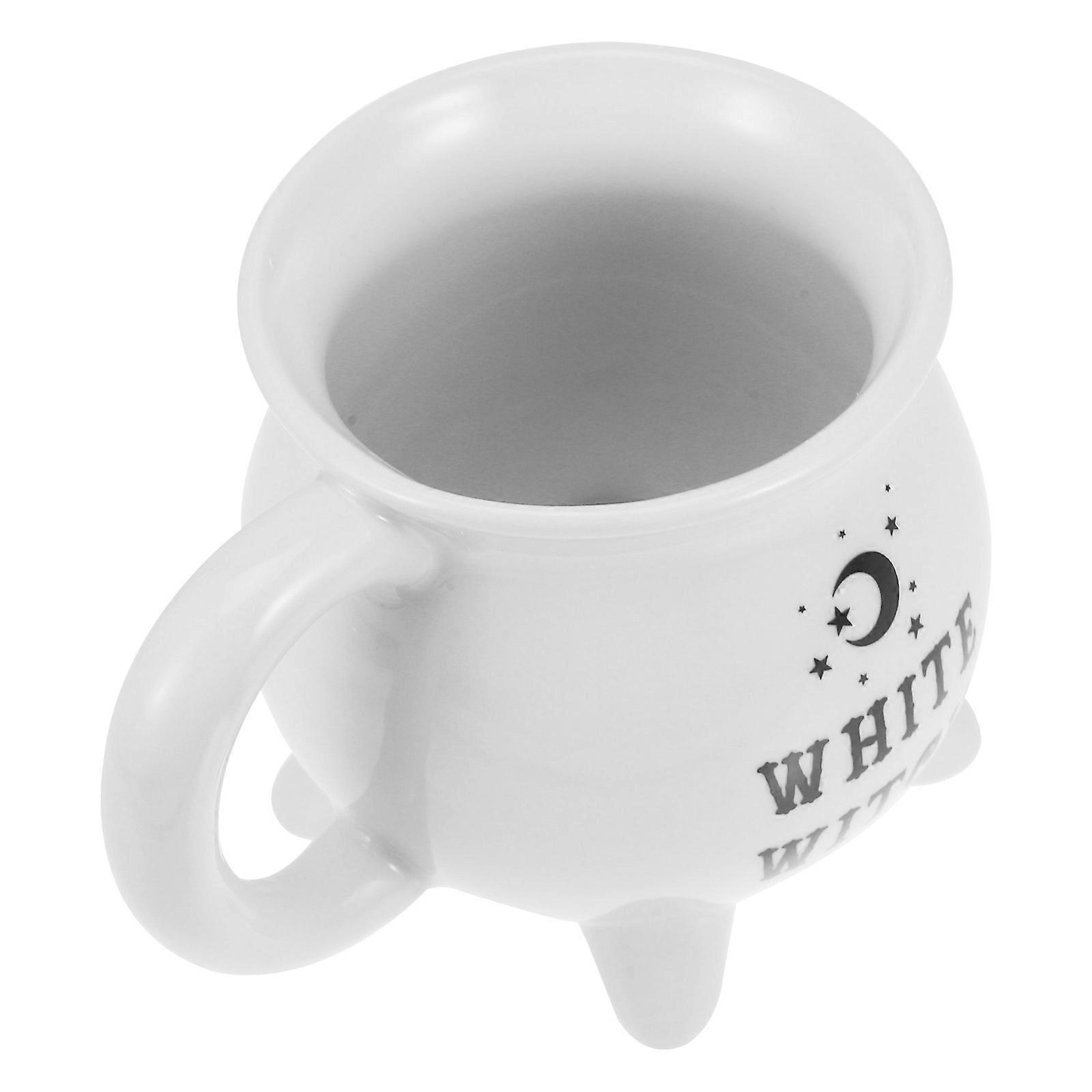 Halloween Ceramic Mug for Drinking Use 2Pcs Cauldron Tea Cup