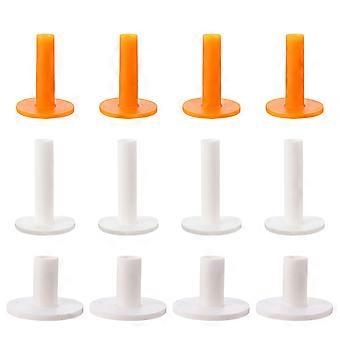 Conjunto de 12 Tees de Golfe Curtos e Portáteis para Prática de Golfe, Cores Sortidas, 7,00 x 5,00 x 5,00 cm