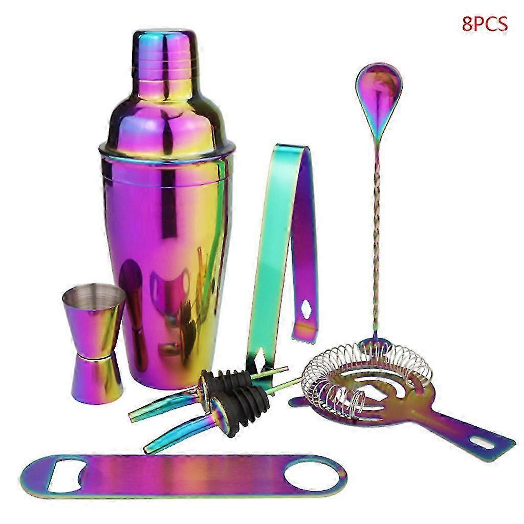 8pc Dishwasher-Safe Stainless Steel Bar Kit